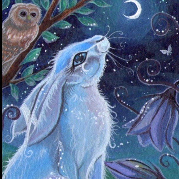 Silver Moon And The Hare Celtic Necklace - Picture 4 of 4